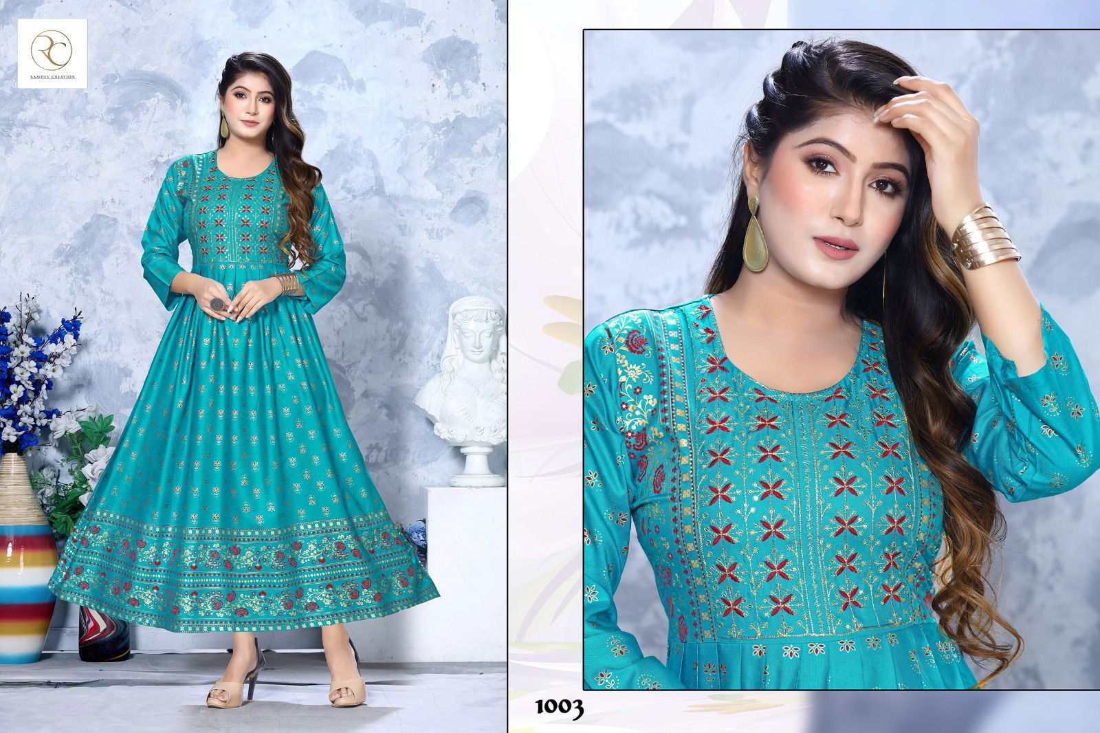 Rc Manchali Vol 5 Anarkali Kurti Catalog